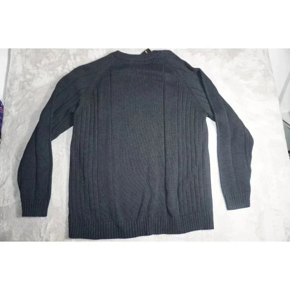 Vintage St Johns Bay Black Cable Knit Sweater; Mens XXL; Grandpa - Picture 8 of 12